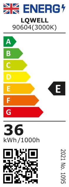 Energieeffizienzlabel für LQWELL LED-Deckenleuchte 90604 (3000K)