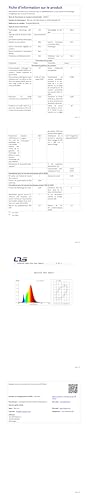 Technisches Datenblatt zur LQWELL® Deckenleuchte LED mit technischen Angaben