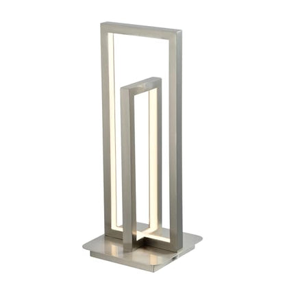 LQWELL® LED-Stehlampe mit rechteckigem Metallrahmen, warmweiße Lichtquelle