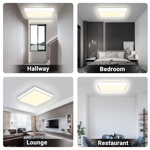 Quadratische LED-Deckenleuchte für Flur, Schlafzimmer, Lounge und Restaurant