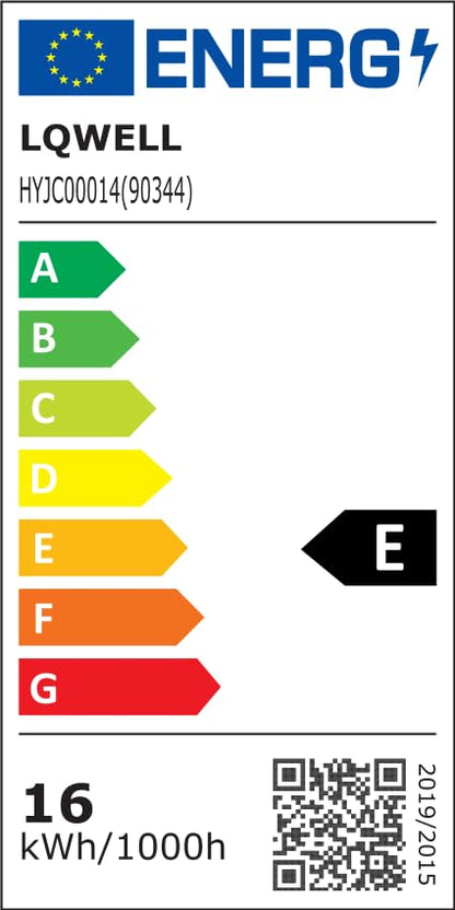 Energieeffizienzlabel für LQWELL LED-Deckenleuchte, Klasse E