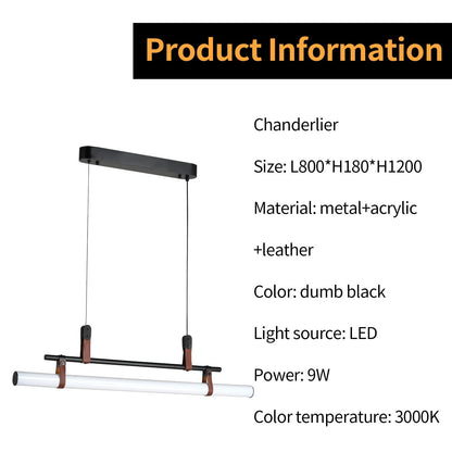 Produktinformationsblatt zur Pendelleuchte: Metall und Acryl, LED 9 W, 3000 K, Farbe schwarz