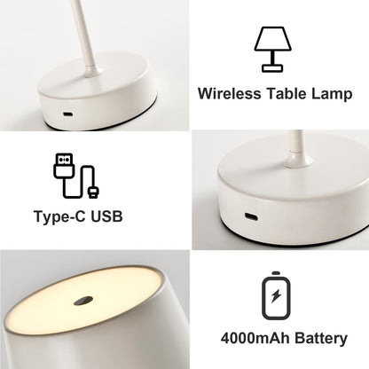 LED-Tischlampe mit Type-C USB-Anschluss an der Basis
