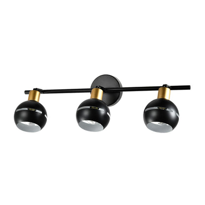 LQWELL® 3-flammiger Deckenstrahler mit schwarzer Metallhalterung und drehbaren Spots
