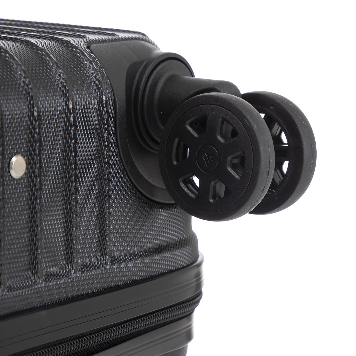 Kofferrolle mit Doppel-Rad und Hartschale am Trolley-Unterteil